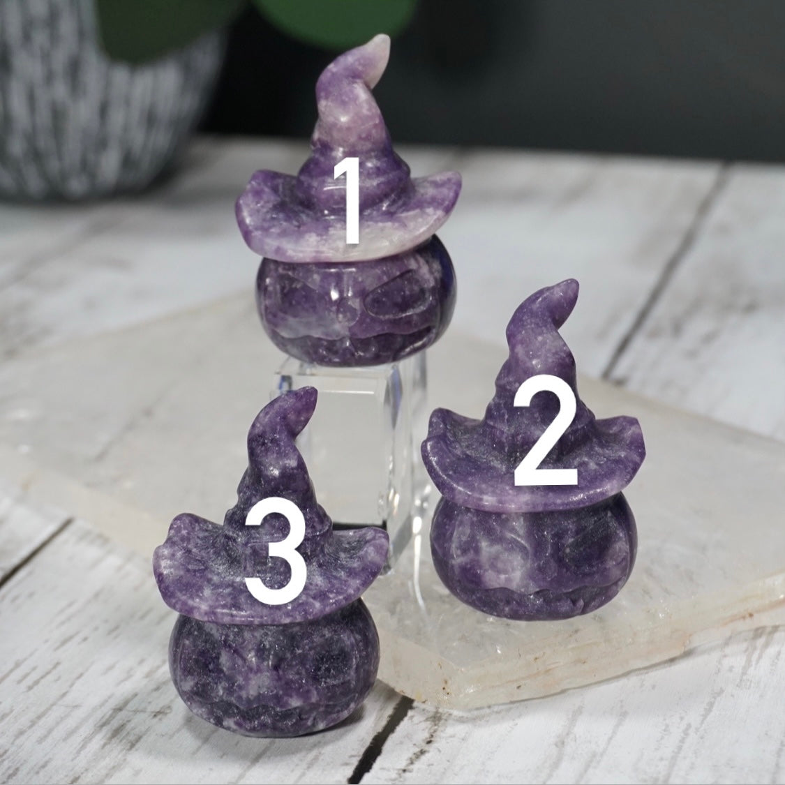 Witchy Crystal Jack O' Lanterns