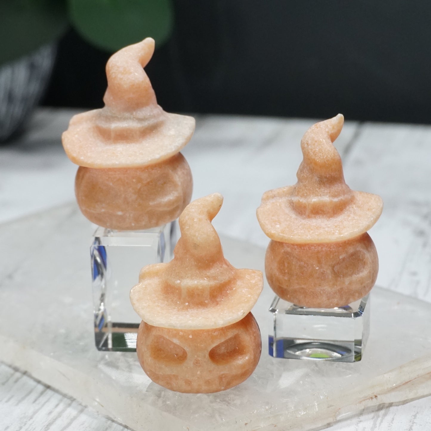 Witchy Crystal Jack O' Lanterns