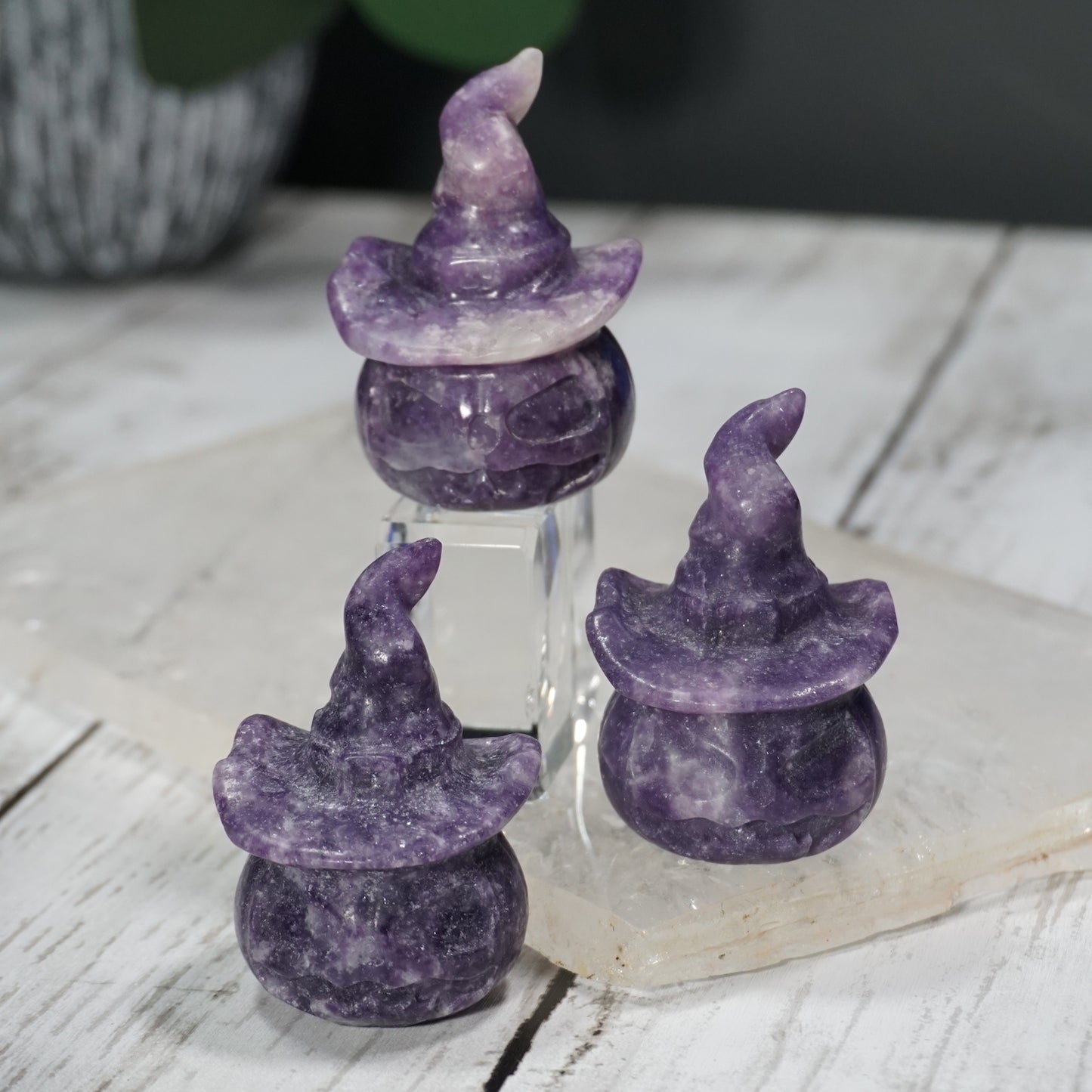 Witchy Crystal Jack O' Lanterns