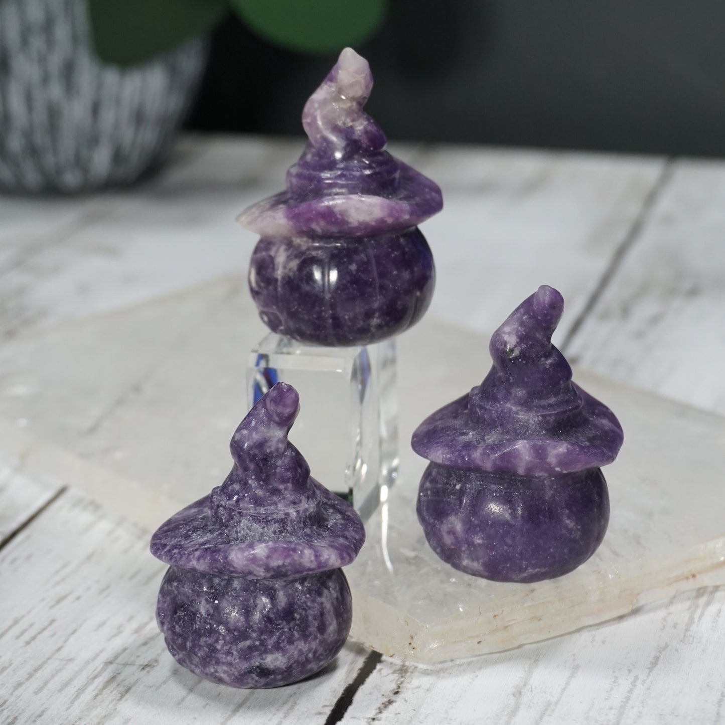 Witchy Crystal Jack O' Lanterns