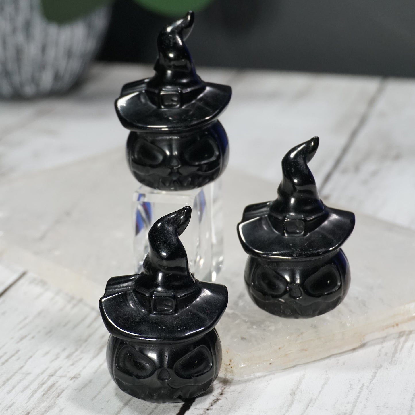 Witchy Crystal Jack O' Lanterns