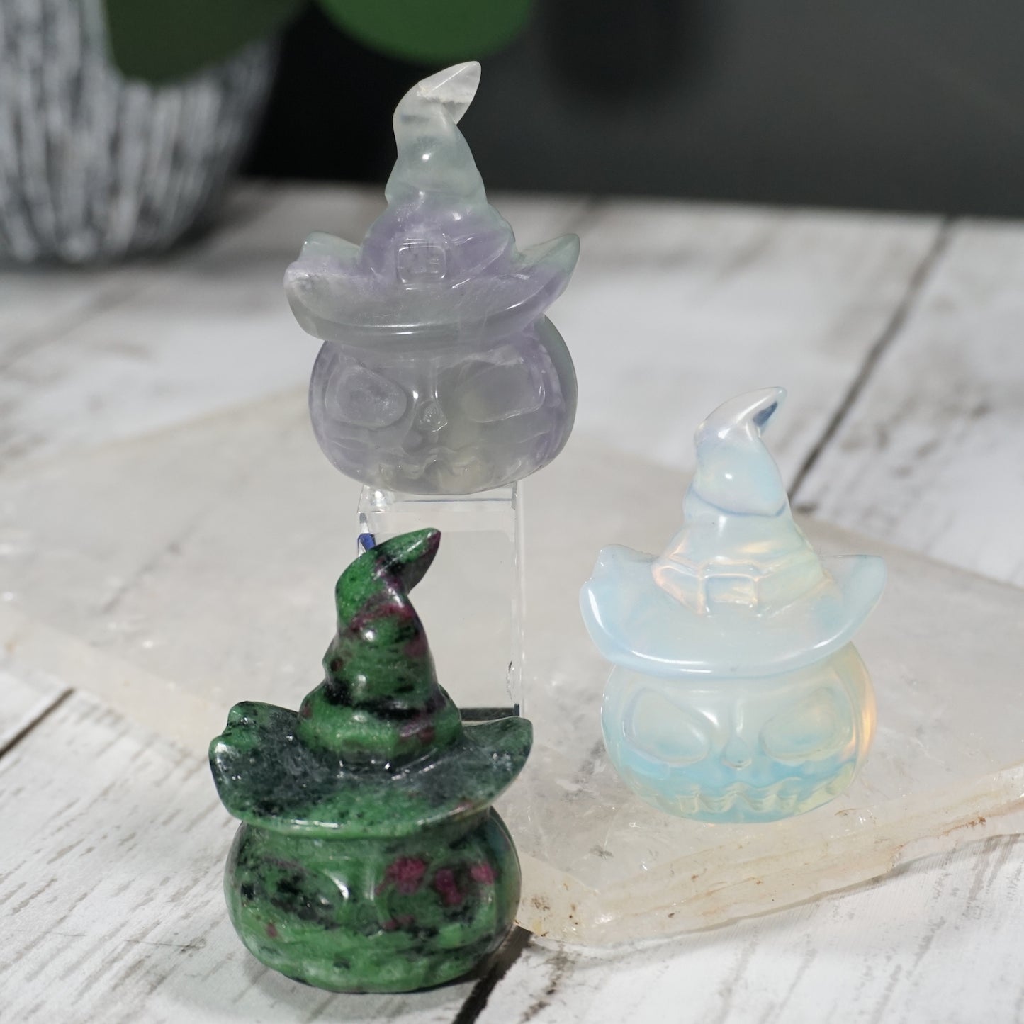 Witchy Crystal Jack O' Lanterns