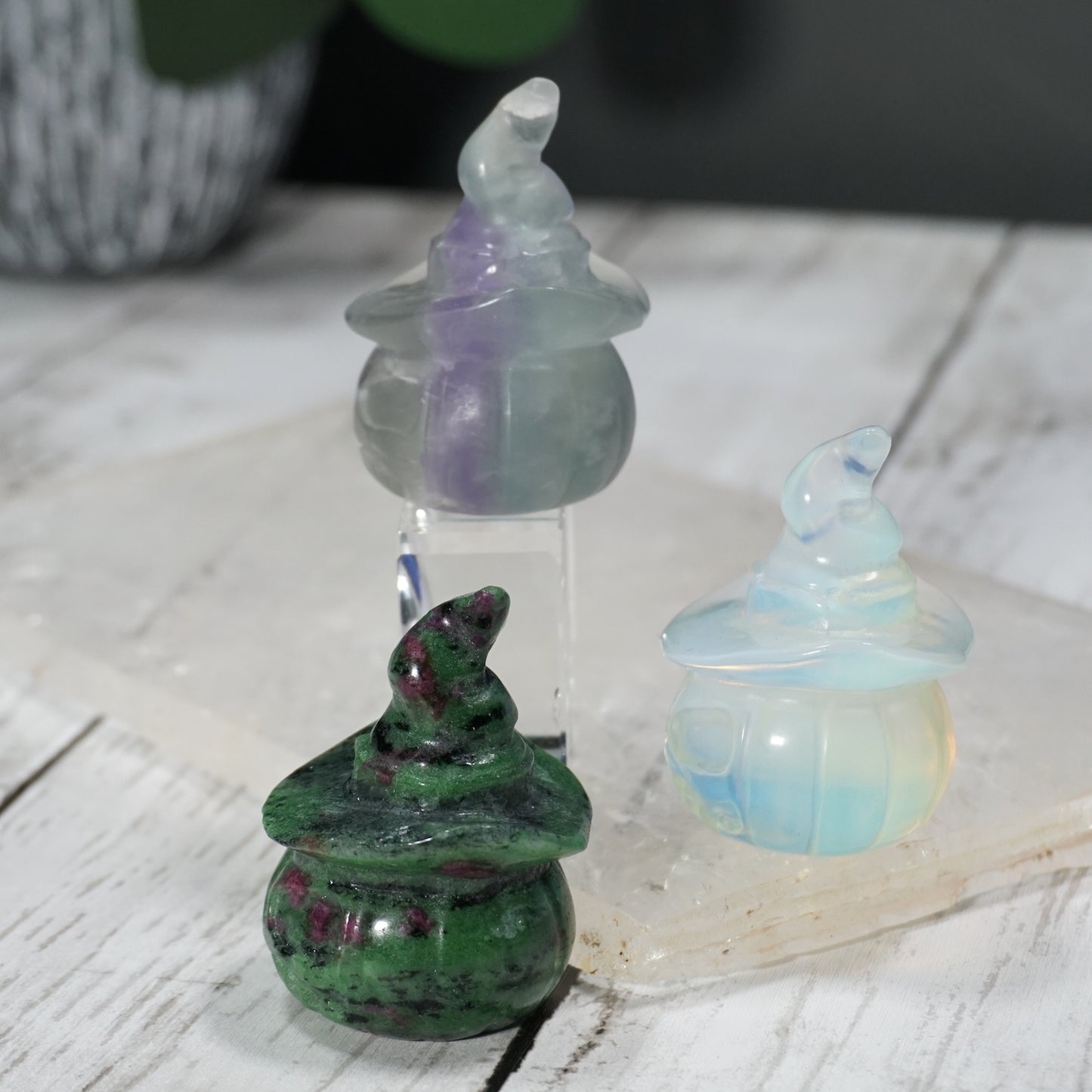 Witchy Crystal Jack O' Lanterns