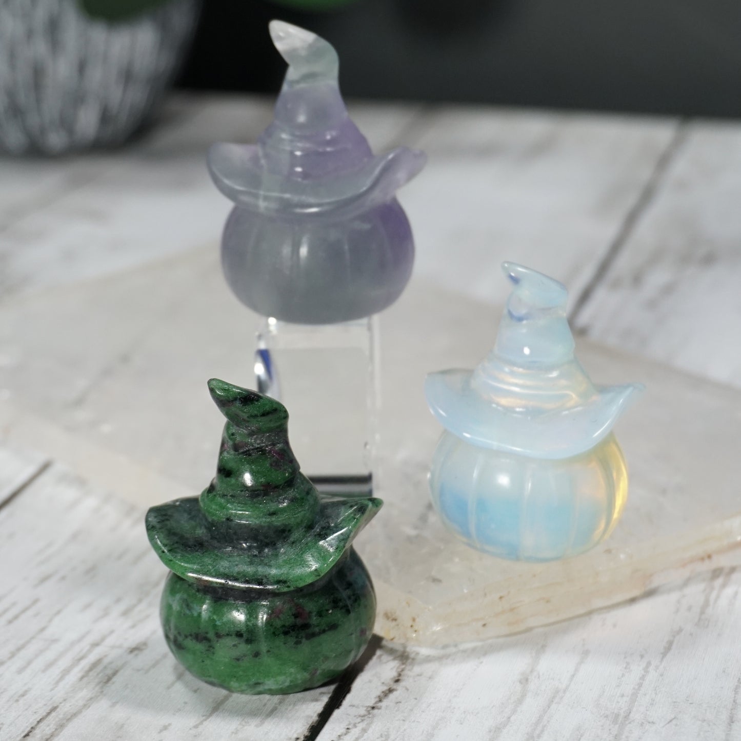 Witchy Crystal Jack O' Lanterns
