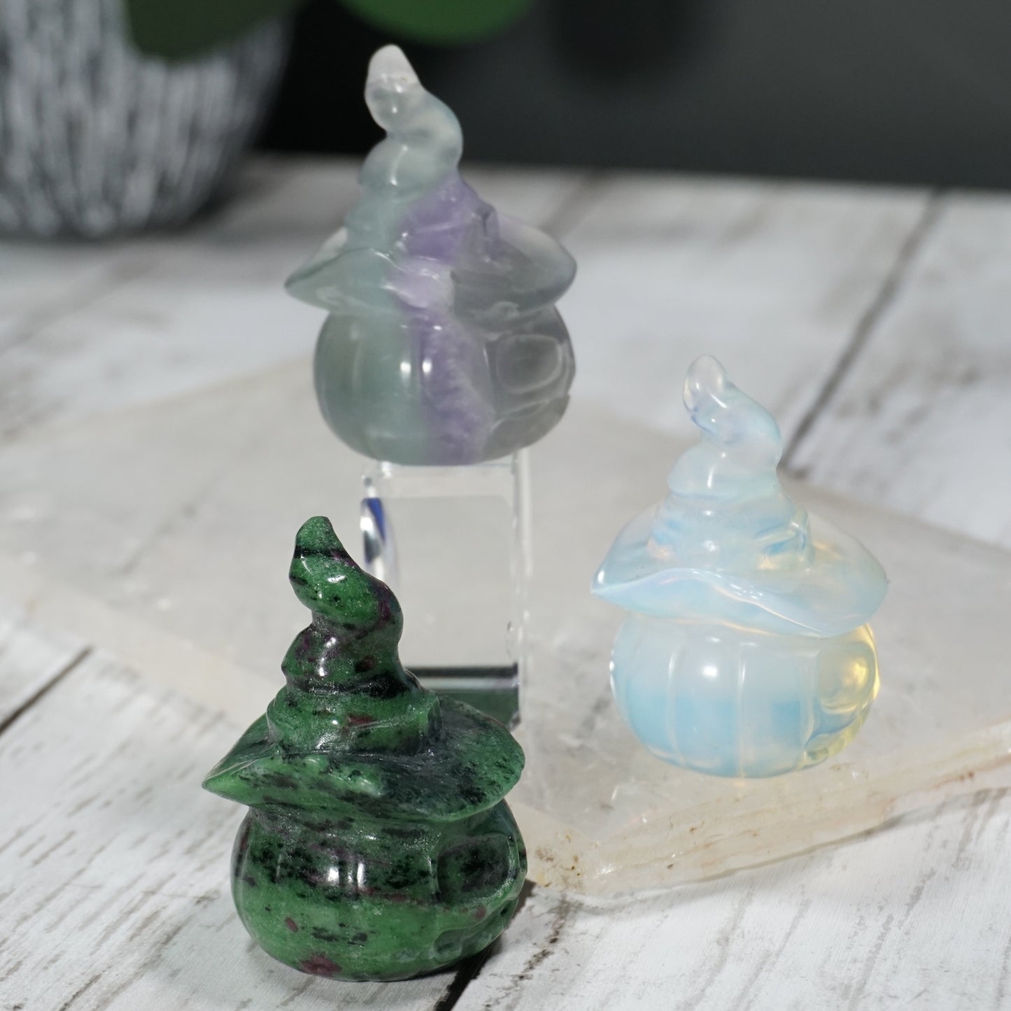 Witchy Crystal Jack O' Lanterns