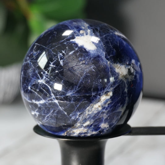 Dark Blue Brazilian Sodalite Sphere