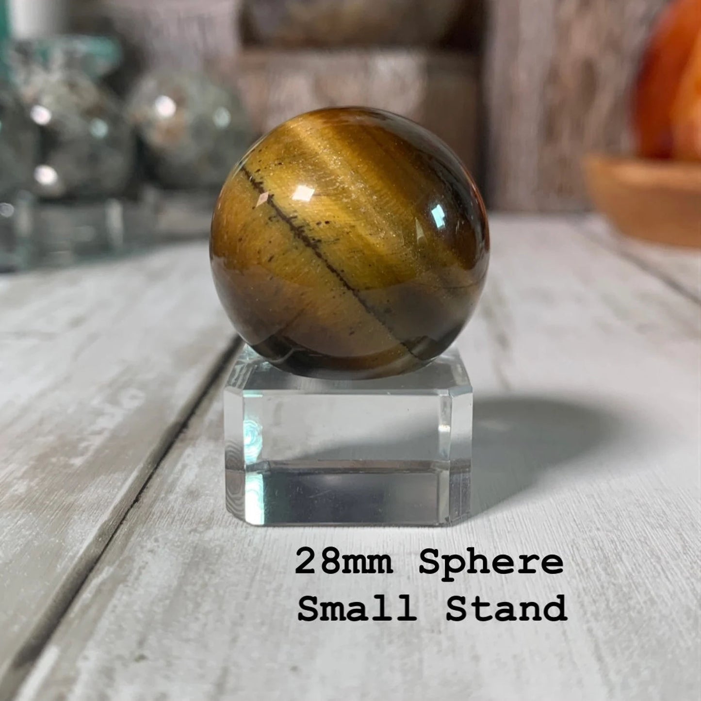 Clear Acrylic/Glass Crystal Sphere Stands