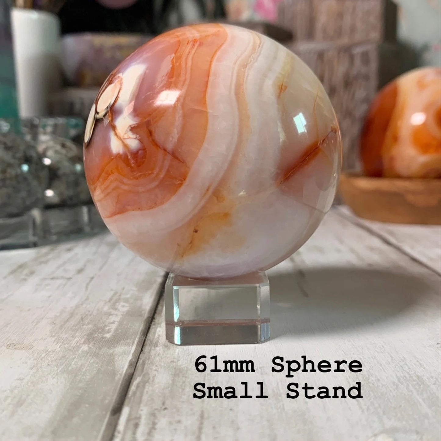 Clear Acrylic/Glass Crystal Sphere Stands