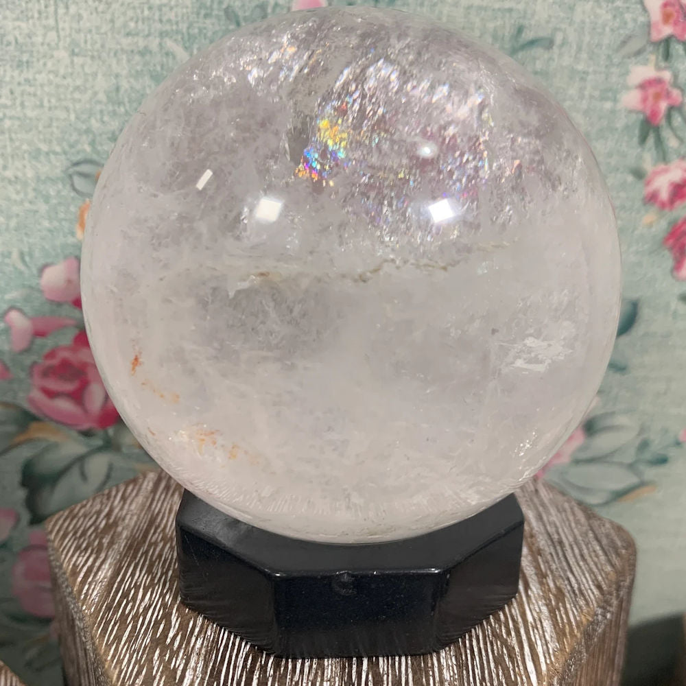 Shungite Crystal Sphere Stand