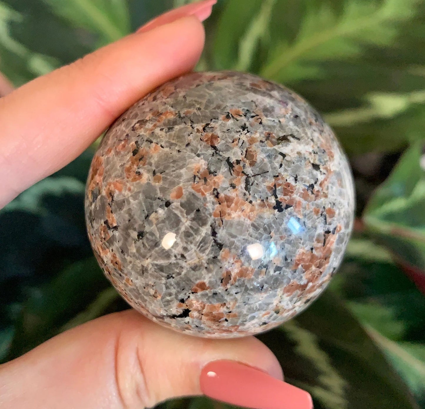 Polished High Grade Yooperlite Sphere | Emberlite | UV Reactive Sodalite Crystal