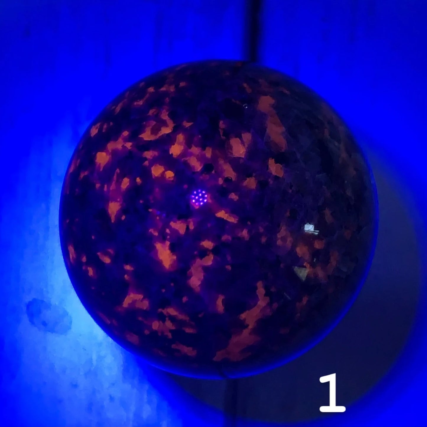 Polished High Quality Yooperlite Spheres | Emberlite | UV Reactive Sodalite Crystal