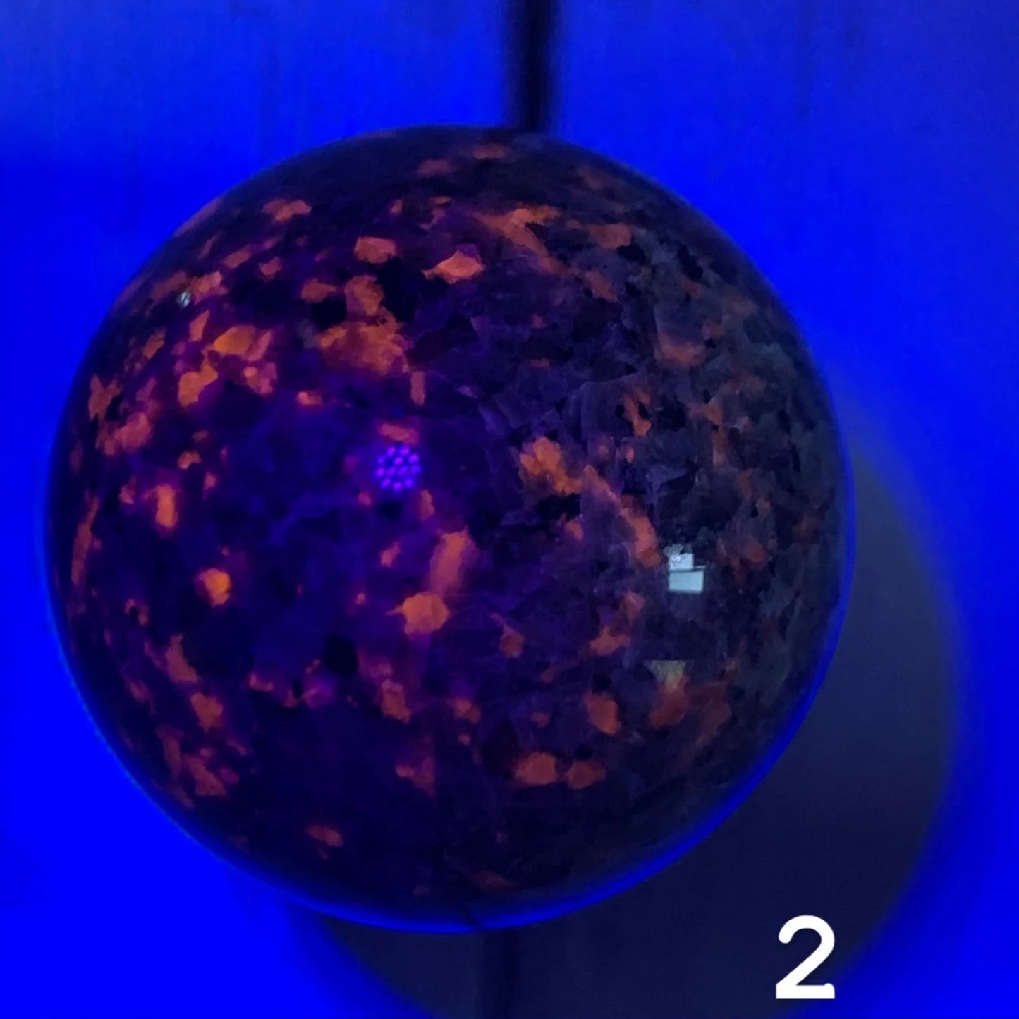 Polished High Quality Yooperlite Spheres | Emberlite | UV Reactive Sodalite Crystal