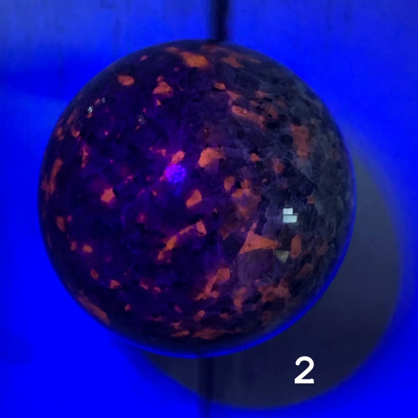 Polished High Quality Yooperlite Spheres | Emberlite | UV Reactive Sodalite Crystal