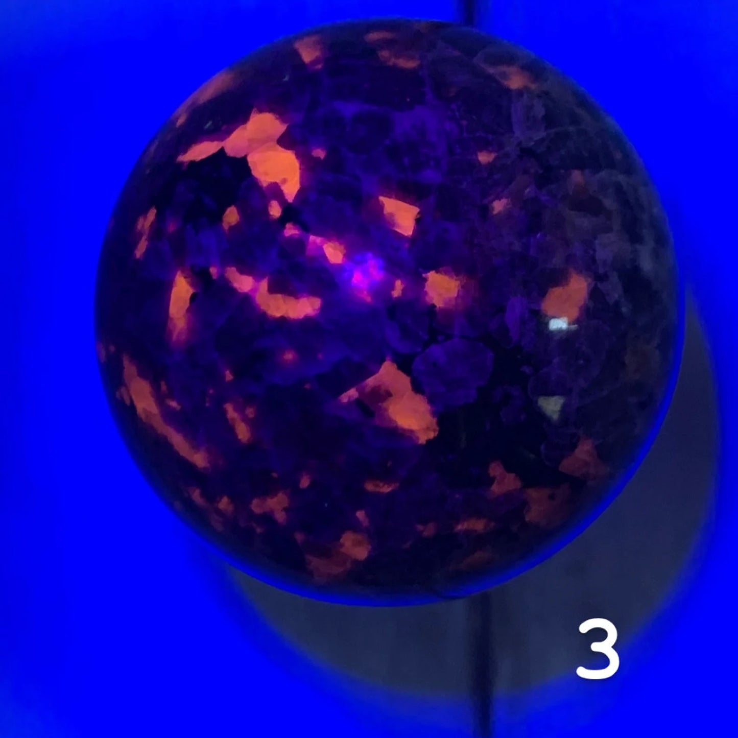 Polished High Quality Yooperlite Spheres | Emberlite | UV Reactive Sodalite Crystal